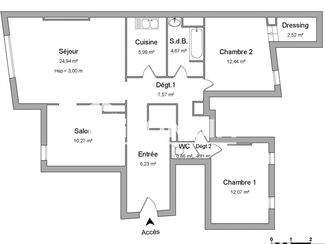 Appartement 4 pièces (88.37 m²) à louer - Sedan (08200)