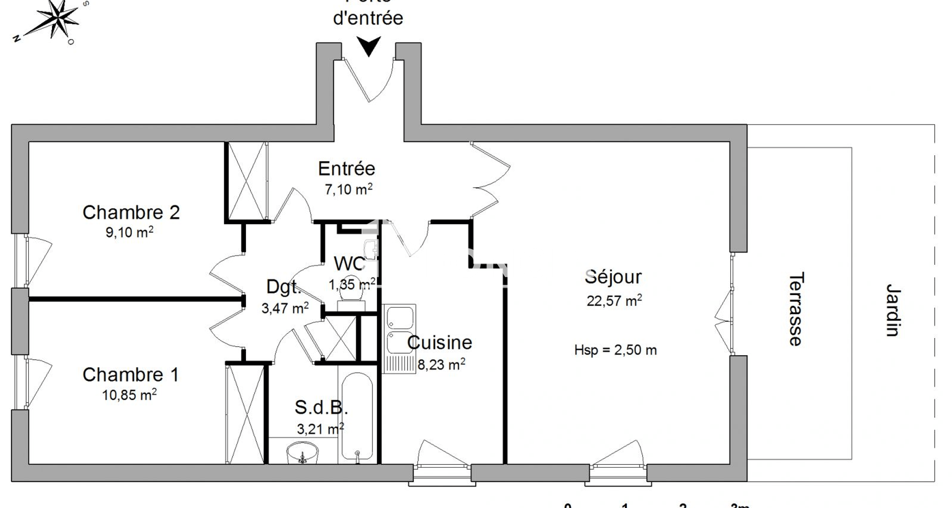 Appartement 3 pièces (65.88 m²) à louer - Avrillé (49240)