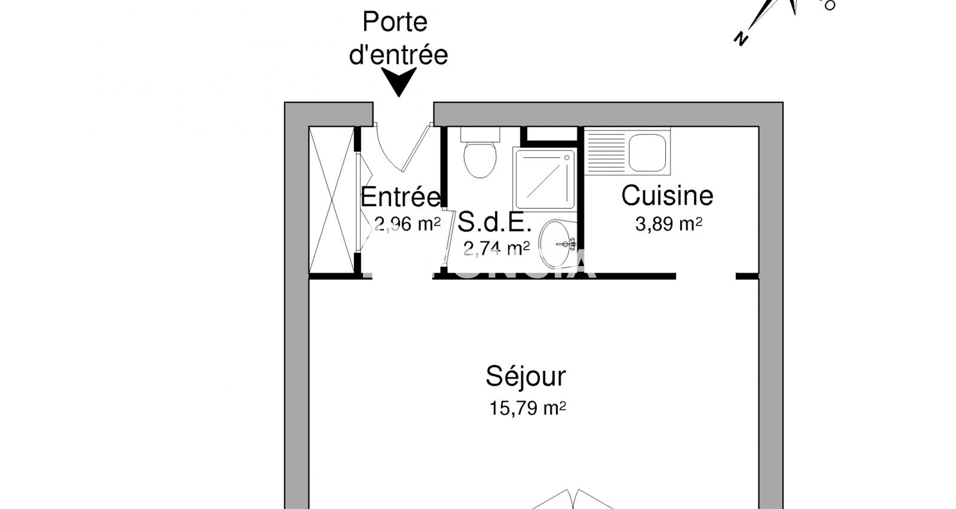 Studio (25.38 m²) à louer - Angers (49000)