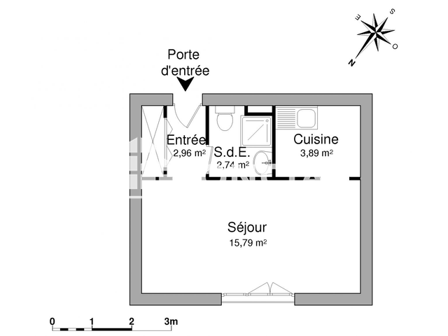 Studio (25.38 m²) à louer - Angers (49000)