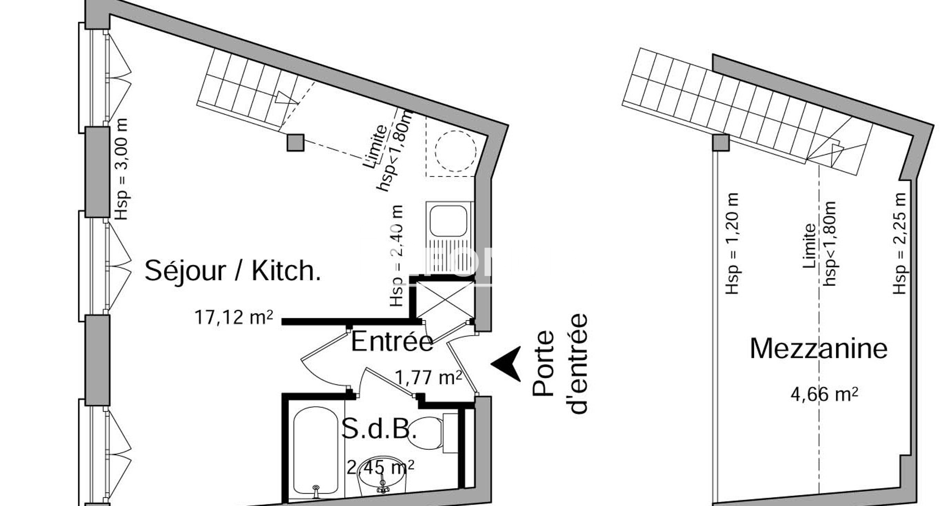 Studio meublé (26 m²) à louer - Saint-étienne (42100)