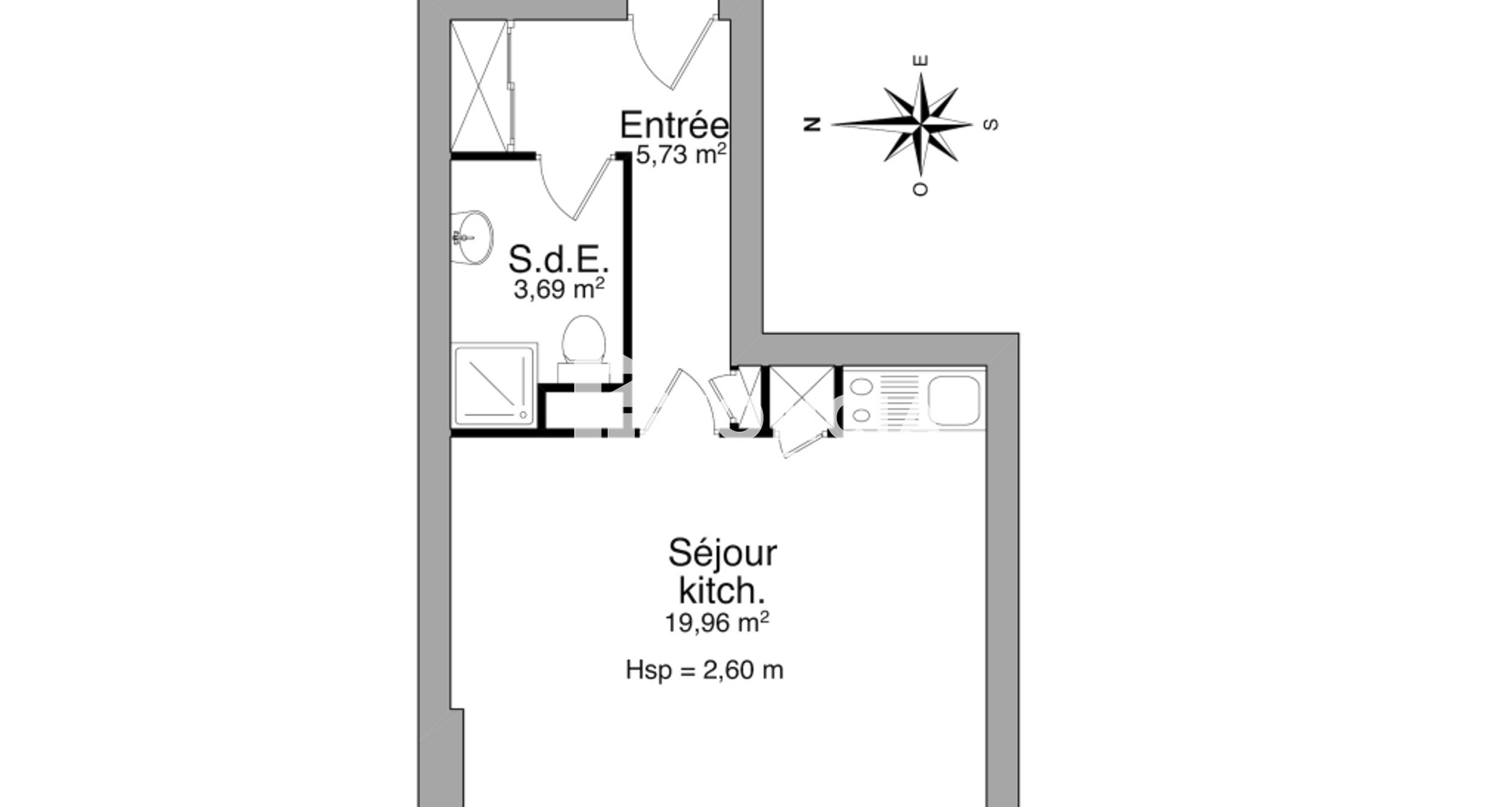 Studio (29.38 m²) à louer - Clermont-ferrand (63000)