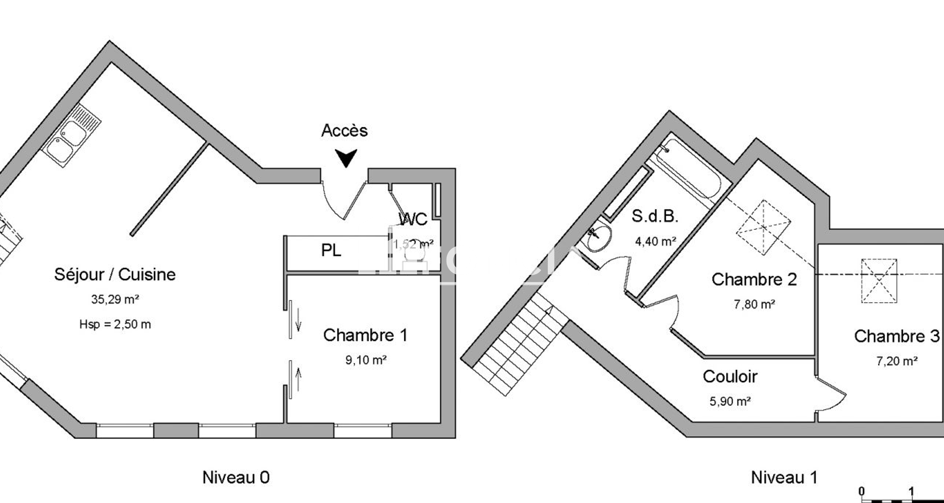 Appartement meublé 3 pièces (71.3 m²) à louer - Saumur (49400)