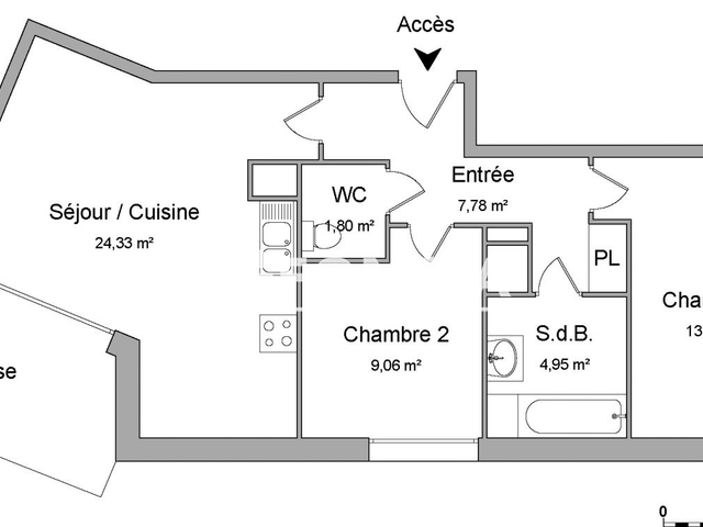 Appartement 3 pièces (60.95 m²) à louer - Schiltigheim (67300)