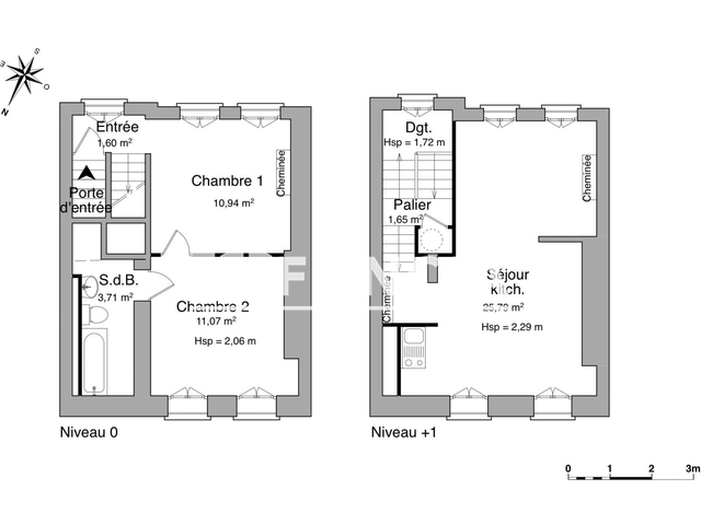 Appartement 3 pièces (54.76 m²) à louer - Nancy (54000)