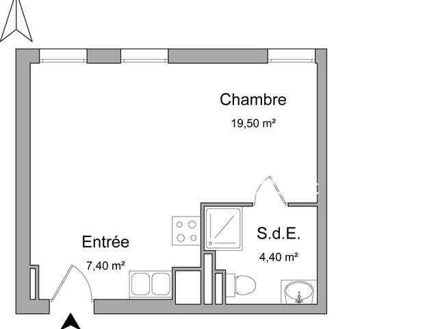 Studio (31.3 m²) à louer - Metz (57000)