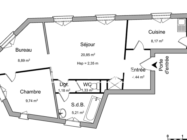 Appartement 2 pièces (62.41 m²) à louer - Colmar (68000)