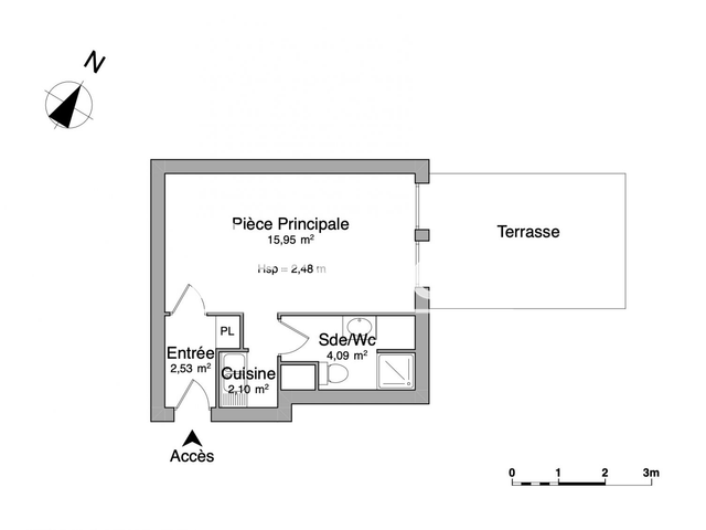 Studio (24.67 m²) à louer - Le Mans (72000)