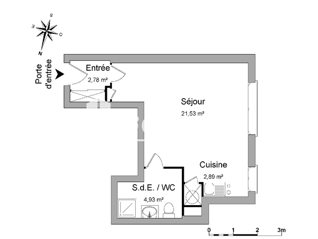 Studio (32.13 m²) à louer - Colmar (68000)