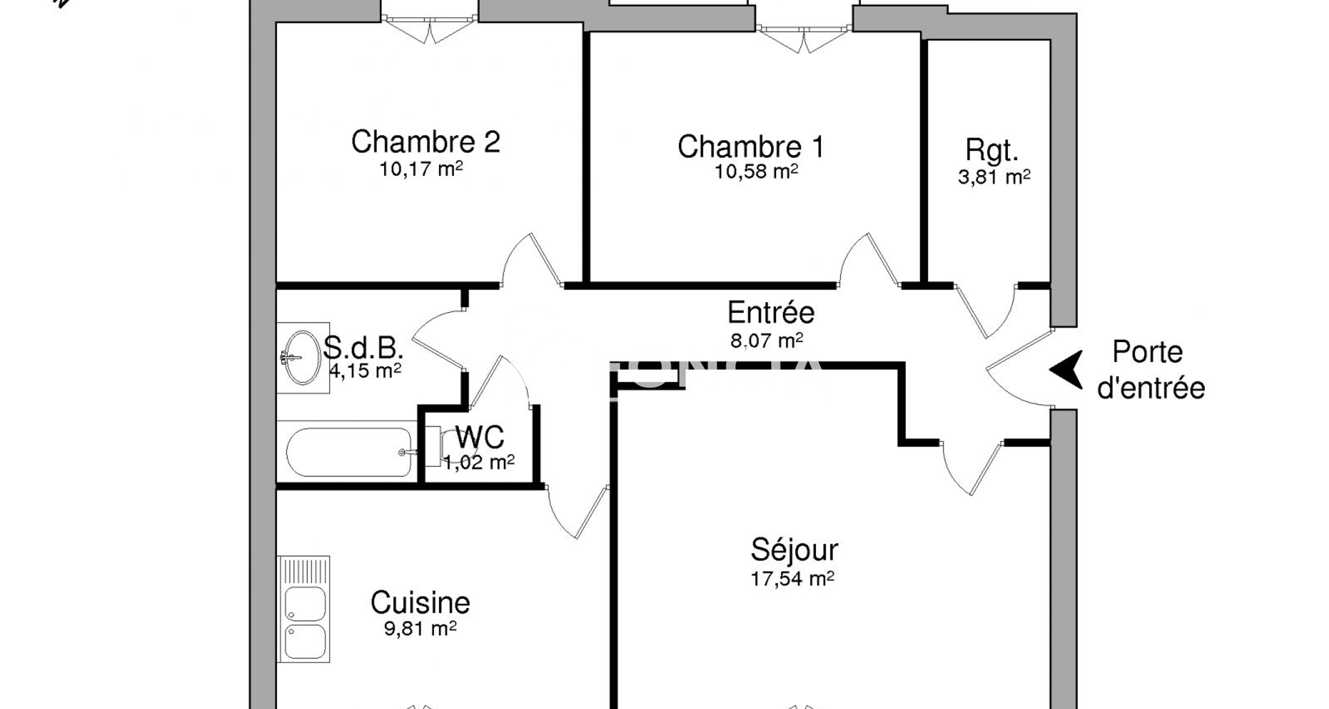 Appartement 3 pièces (65.15 m²) à louer - Roville-devant-bayon (54290)