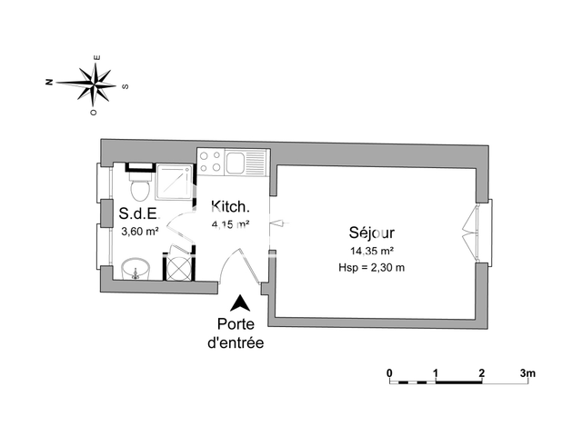 Studio (22.1 m²) à louer - Strasbourg (67000)