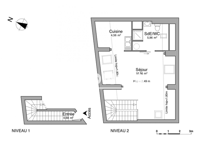Studio (30.06 m²) à louer - Metz (57000)