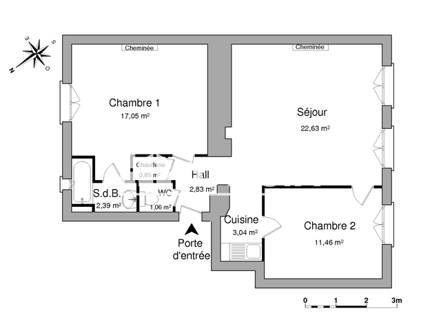 Appartement 3 pièces (61.31 m²) à louer - Nancy (54000)