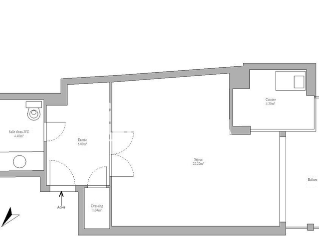 Studio (37.96 m²) à louer - Paris 16ᵉ (75016)