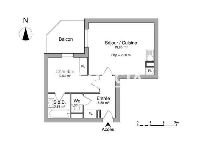 Appartement 2 pièces (39.91 m²) à louer - Erstein (67150)