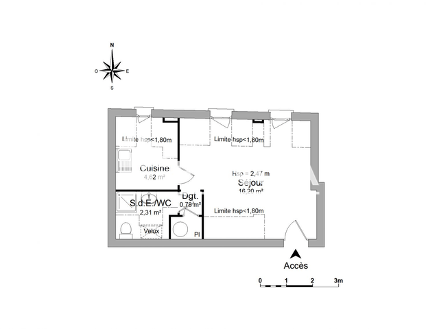 Studio (23.91 m²) à louer - Bourgueil (37140)