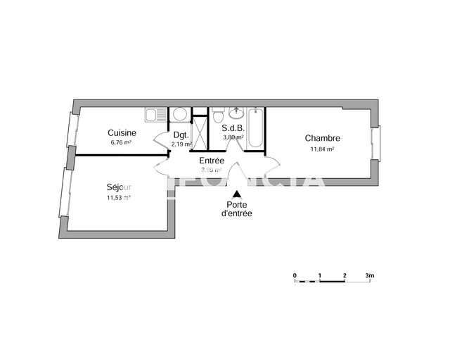 Appartement 2 pièces (40.11 m²) à louer - Strasbourg (67100)