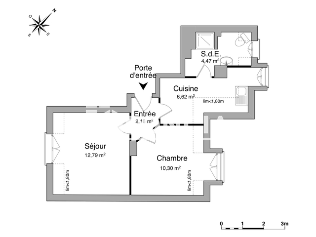 Appartement 2 pièces (36.34 m²) à louer - Strasbourg (67000)