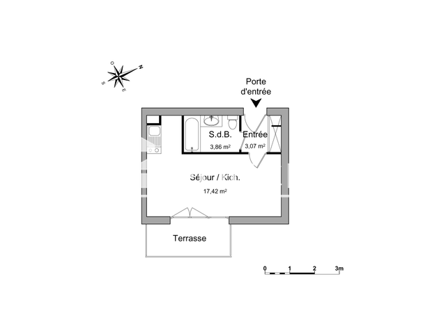 Studio (24.35 m²) à louer - Schiltigheim (67300)