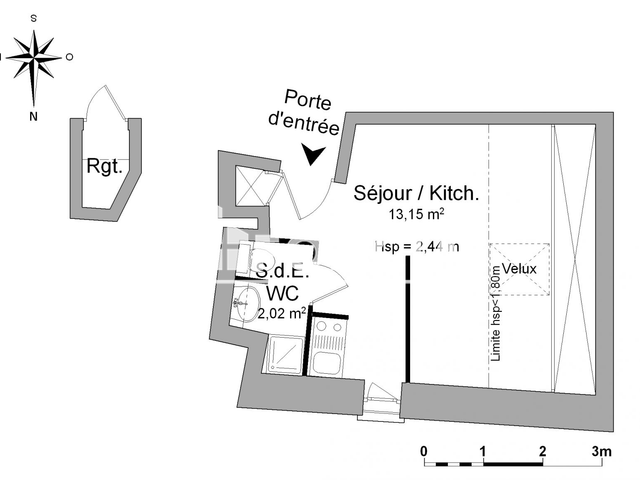 Studio (15.17 m²) à louer - Dijon (21000)