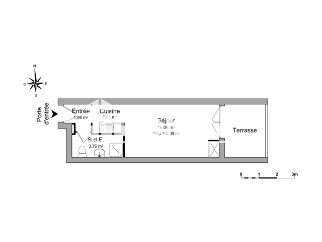Studio (24.31 m²) à louer - Perpignan (66000)