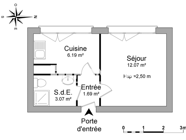 Studio (23.02 m²) à louer - Thionville (57100)