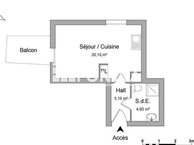 Studio (27.8 m²) à louer - Dijon (21000)