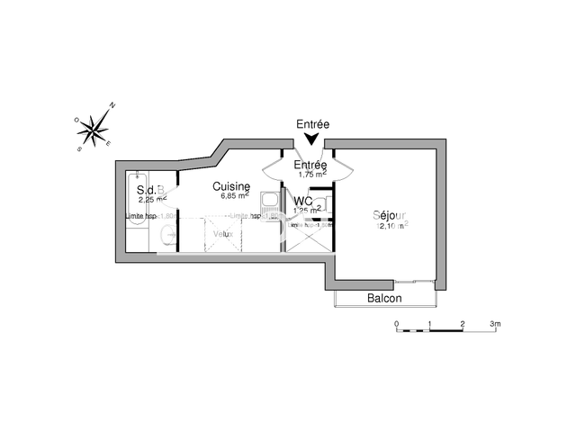 Studio (24.2 m²) à louer - Strasbourg (67000)