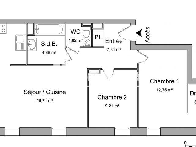 Appartement 3 pièces (65.2 m²) à louer - Souffelweyersheim (67460)