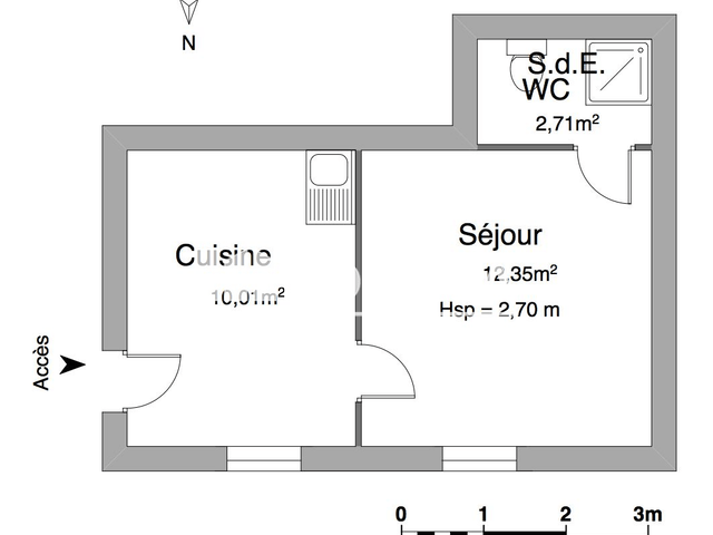 Appartement 2 pièces (25.07 m²) à louer - Brasles (02400)