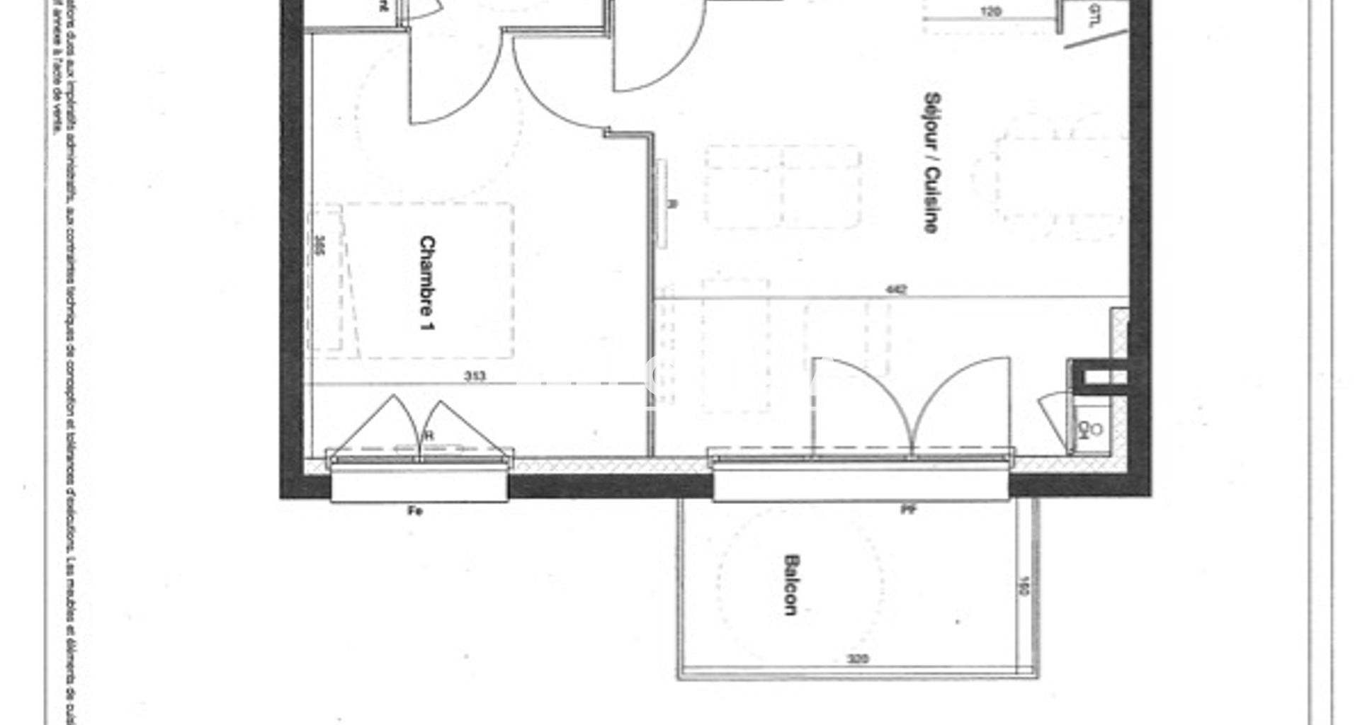 Appartement 2 pièces (43 m²) à louer - Clermont-ferrand (63000)