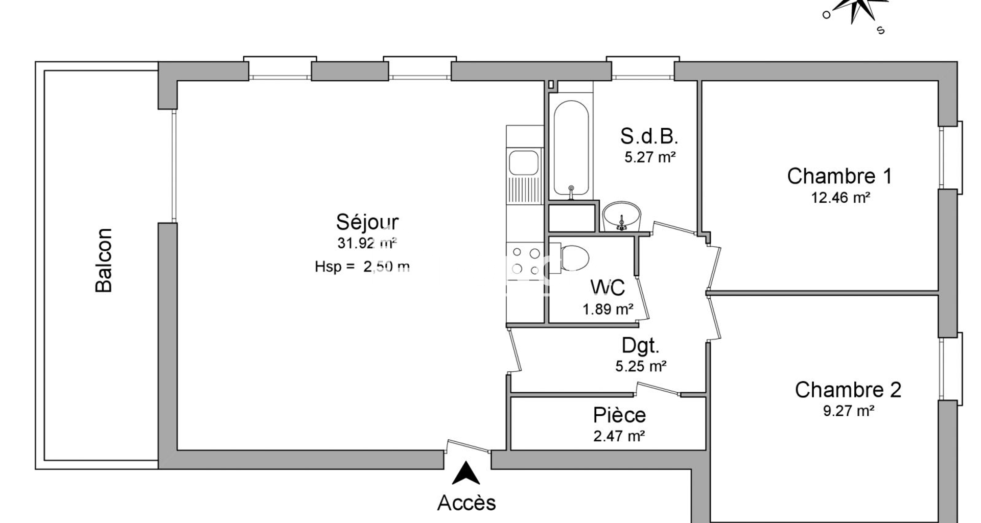Appartement 3 pièces (68.2 m²) à louer - L'île-saint-denis (93450)