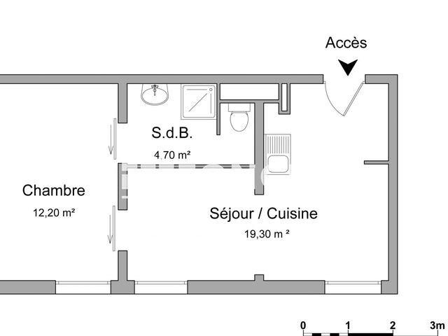 Appartement 2 pièces (36.2 m²) à louer - Villeneuve D'ascq (59650)