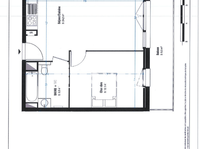 Appartement 2 pièces (51.3 m²) à louer - Lens (62300)
