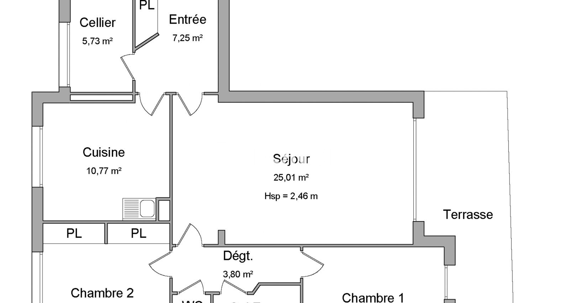 Appartement 3 pièces (81.39 m²) à louer - Landerneau (29800)