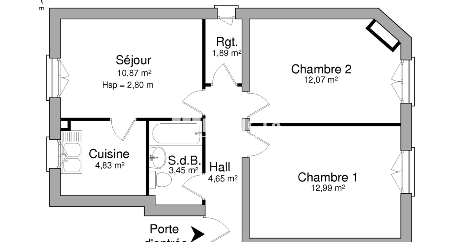 Appartement 3 pièces (50.75 m²) à louer - La Garenne-colombes (92250)