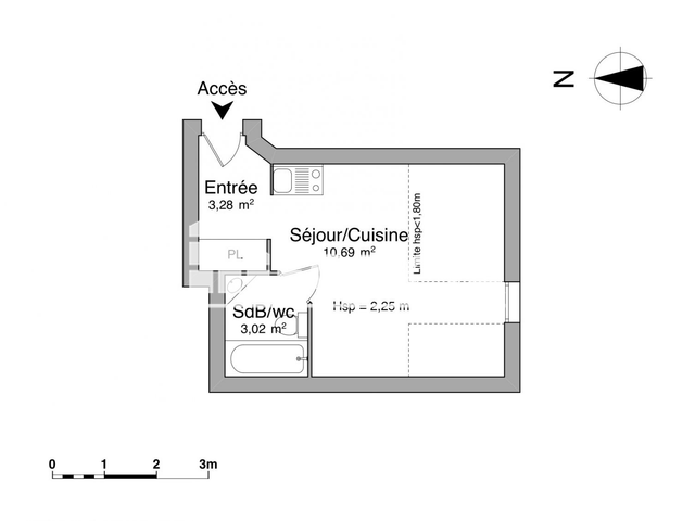 Studio (18.96 m²) à louer - Nantes (44000)