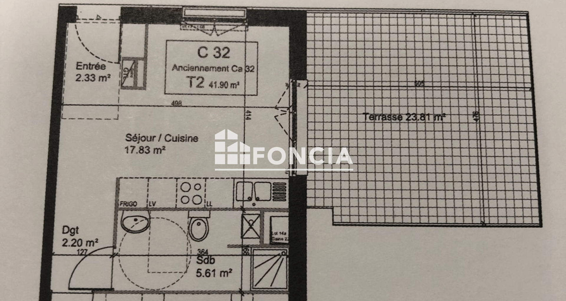 Appartement 2 pièces (41.9 m²) à louer - Lille (59000)