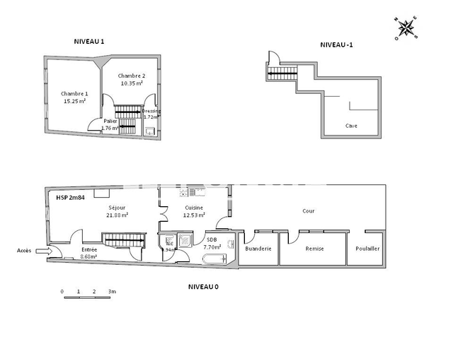 Maison 3 pièces (80.81 m²) à louer - Arras (62000)