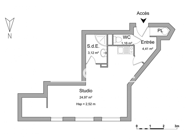 Studio (33.66 m²) à louer - Valenciennes (59300)