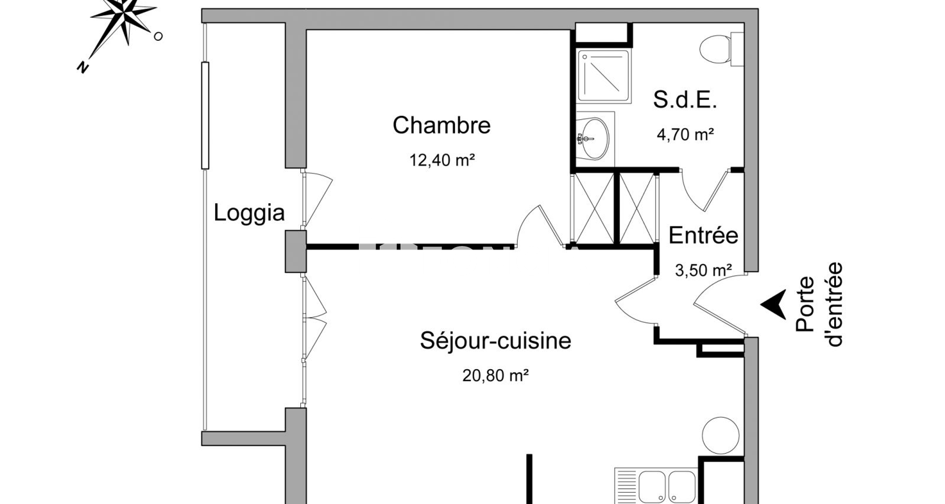 Appartement 2 pièces (41.4 m²) à louer - Asnières-sur-seine (92600)