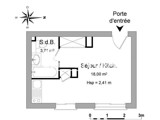 Studio (21.71 m²) à louer - Mont De Marsan (40000)