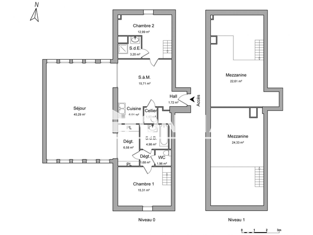 Appartement 4 pièces (75.25 m²) à louer - Marquette-lez-lille (59520)