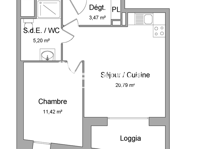 Appartement 2 pièces (40.88 m²) à louer - Wattrelos (59150)