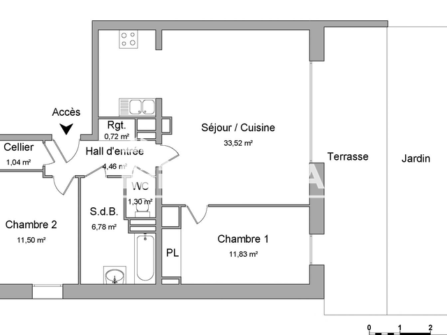 Appartement 3 pièces (71.77 m²) à louer - Villeneuve D Ascq (59650)