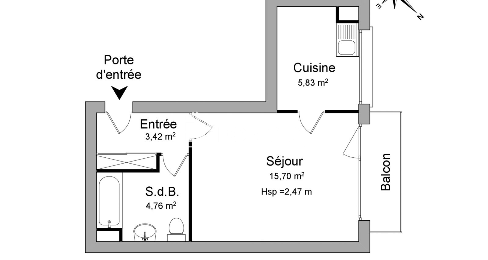 Studio (29.71 m²) à louer - Rueil-malmaison (92500)