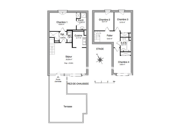 Appartement 5 pièces (89.75 m²) à louer - Nantes (44300)