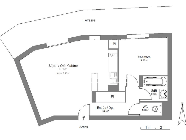 Appartement 2 pièces (50.57 m²) à louer - Tarbes (65000)
