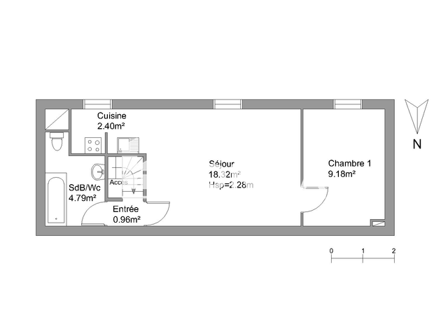 Appartement 2 pièces (35.65 m²) à louer - Agen (47000)