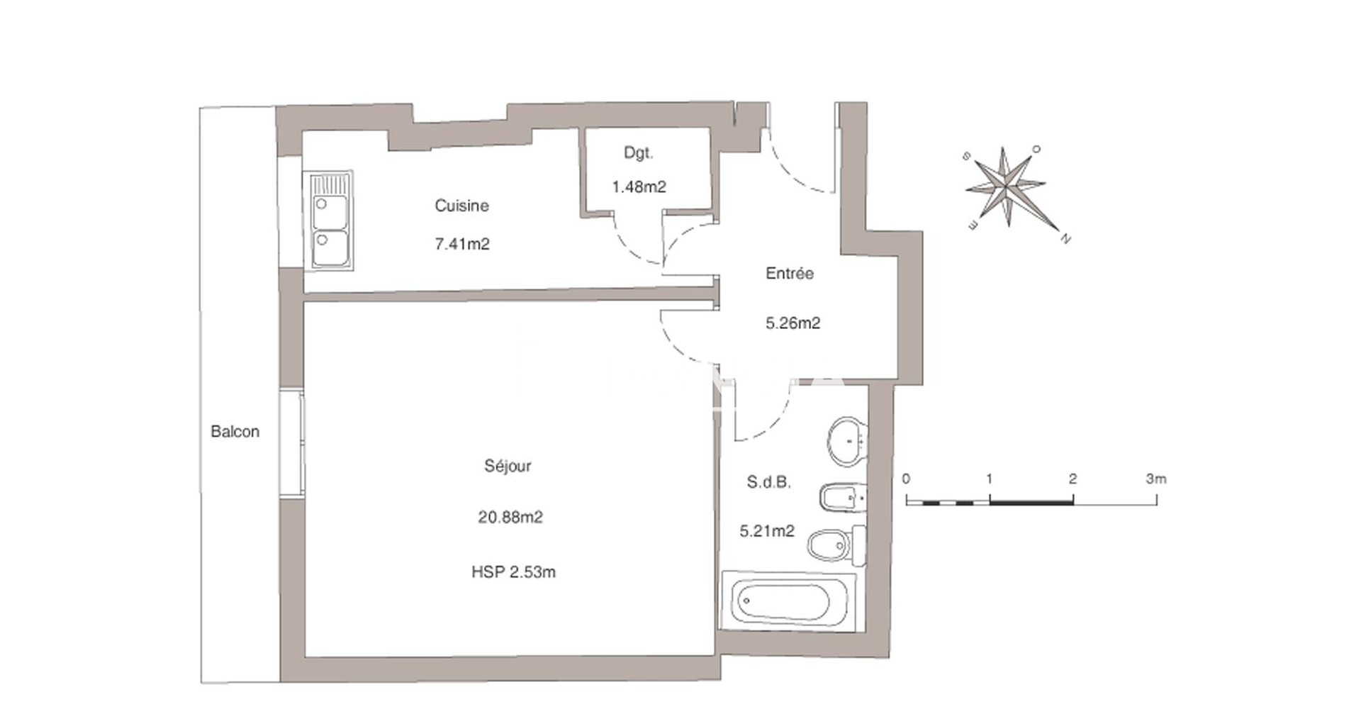 Studio (40.24 m²) à louer - Sartrouville (78500)